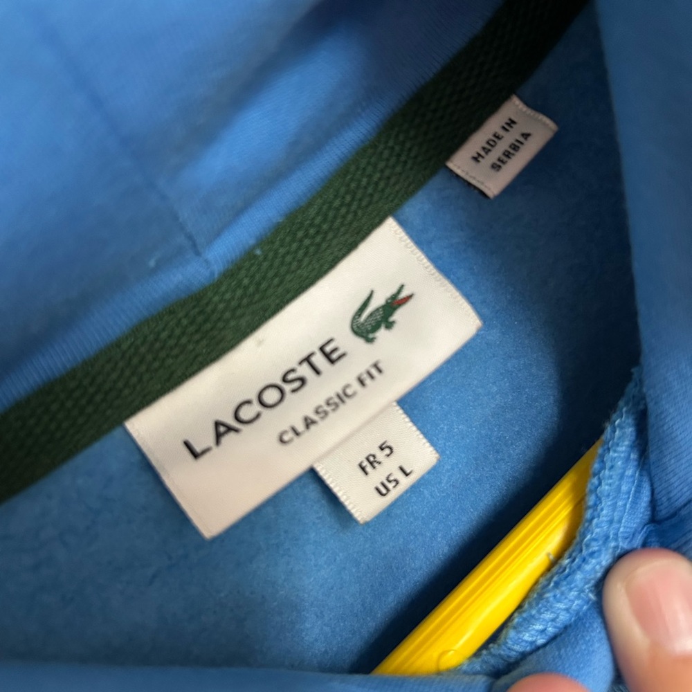 Lacoste Vibrant Blue Hoodie - Picture 3 of 5